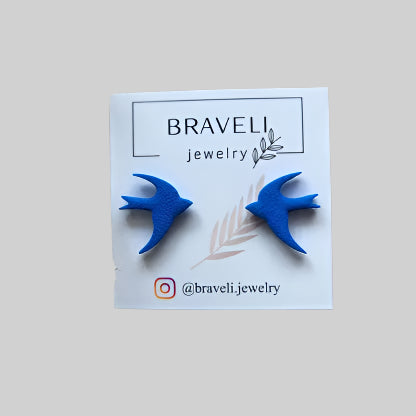 Swallow-shaped earrings