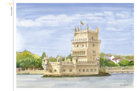 Book Lisboa Sintra Cascais in Watercolor