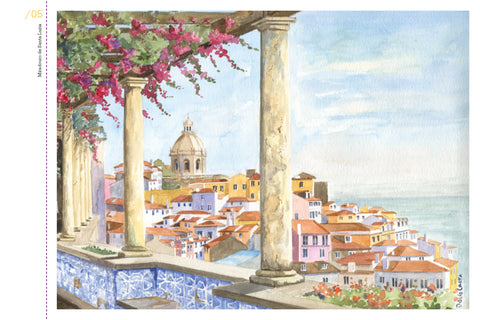 Book Lisboa Sintra Cascais in Watercolor