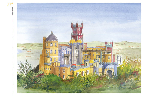 Book Lisboa Sintra Cascais in Watercolor