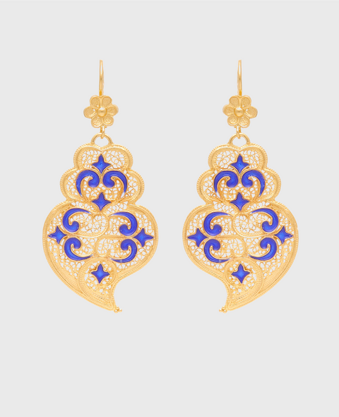 Earrings Heart of Viana Azulejo