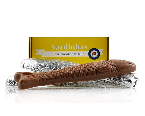 Tin Can with Chocolate Sardines