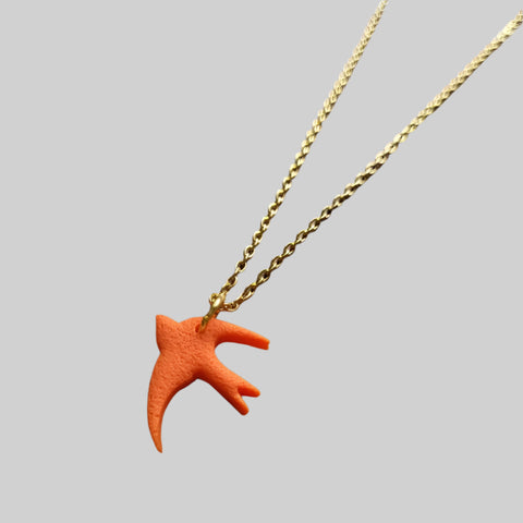 Swallow-shaped necklace