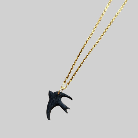 Swallow-shaped necklace