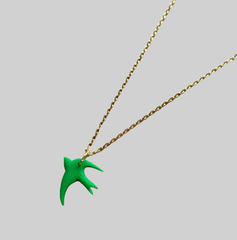 Swallow-shaped necklace