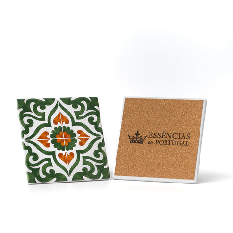 Baldosa decorativa - Azulejos de Portugal - Naranja y Bergamota