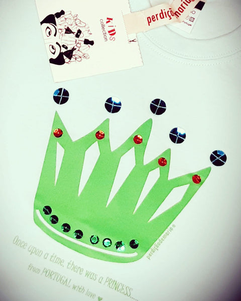 Camiseta Corona con lentejuelas - niño