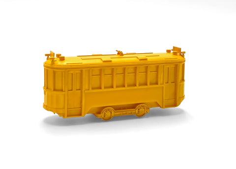 Miniatura de tranvía en 3D