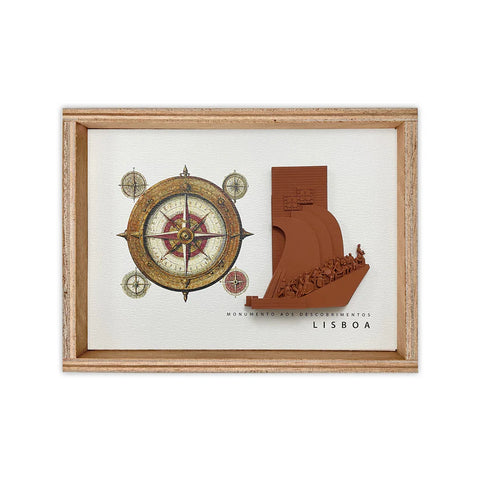 Decorative 3D picture frame Lisbon Discoveries Monument