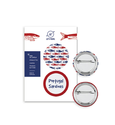 Paquete de 2 pines metálicos