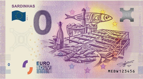 Eurosouvenir Nota 0 € - Sardinhas