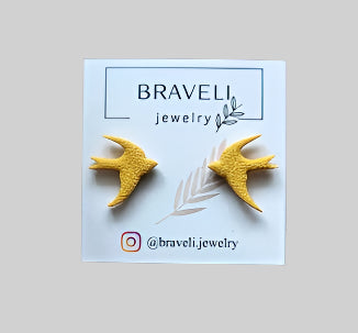 Swallow-shaped earrings
