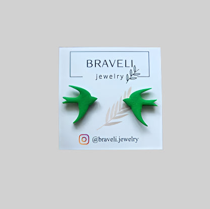 Swallow-shaped earrings