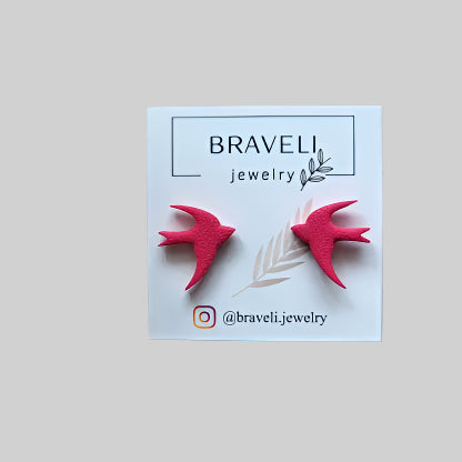 Swallow-shaped earrings