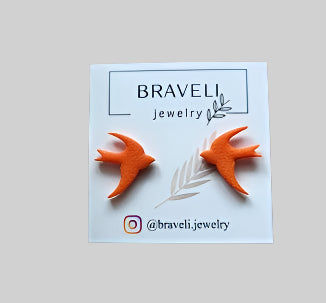 Swallow-shaped earrings