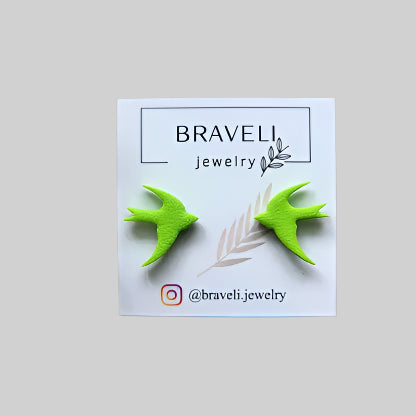Swallow-shaped earrings