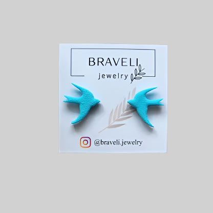 Swallow-shaped earrings