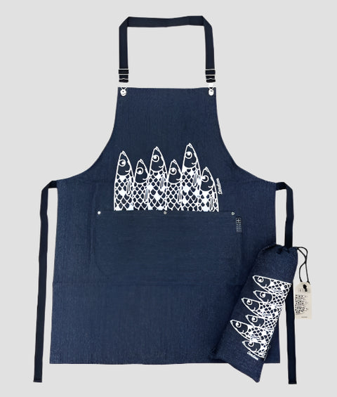 Sardines Denim Apron