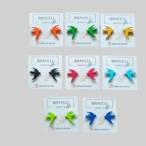 Swallow-shaped earrings