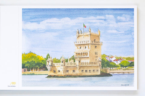 Book Lisboa Sintra Cascais in Watercolor