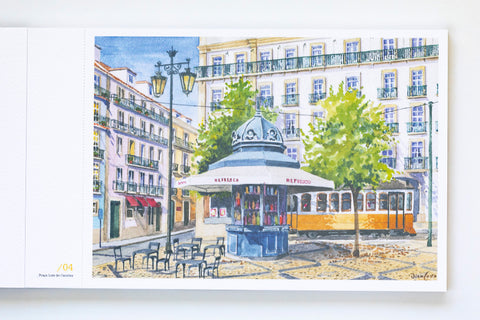 Book Lisboa Sintra Cascais in Watercolor