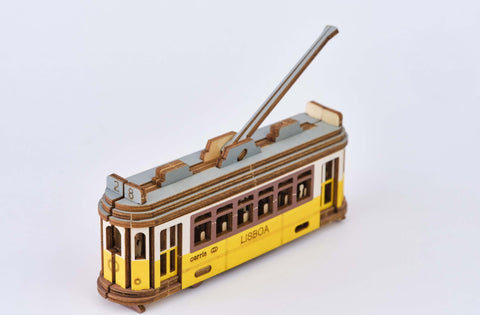 Lisbon Tram 3D Magnetic Wood Puzzle