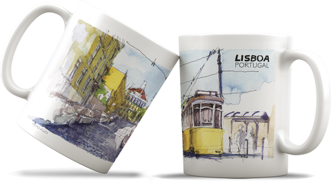 Caneca de cerâmica