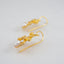 Gold Silver Earrings with pearl