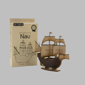 3D Ship Laser-cut wooden puzzle (MDF)