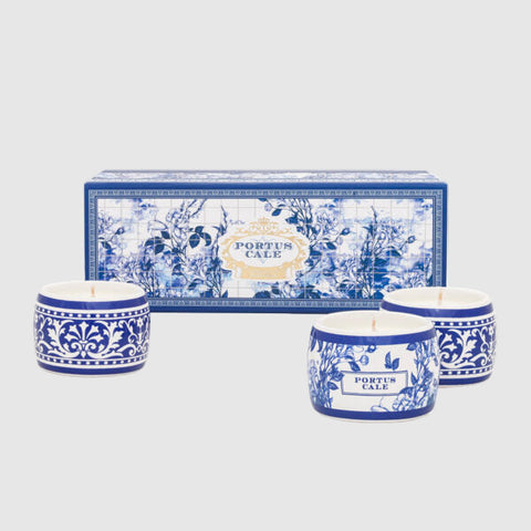 Gold & Blue Aromatic Tealight Set 70g x 3