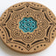 Cork and blue ceramic base
