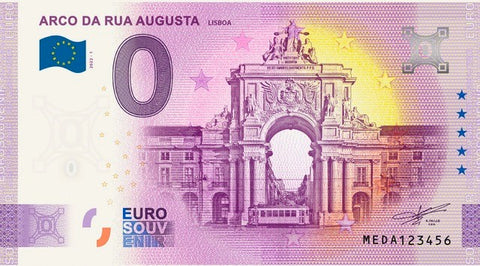 El billete de recuerdo oficial de 0€ - Arco R. Augusta