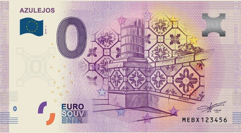 The official 0€ Souvenir Note - Tiles