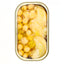 Codfish with chick peas, onios and Olive Oil