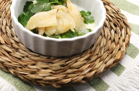 Codfish Cheeks in Olive oil with garlic