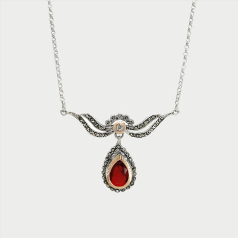 Necklace Tiara Red