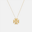 Necklace Cross of Christ in Gold Plated Silver