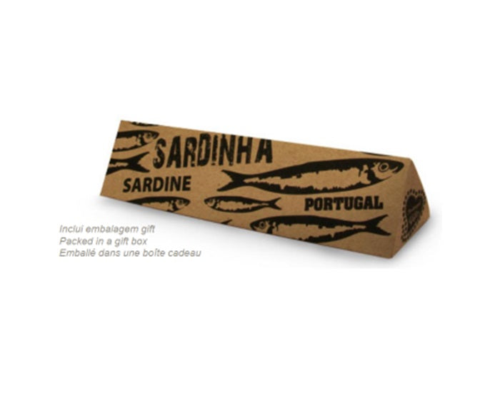 Sardinha em cerâmica para pendurar e porta-clips