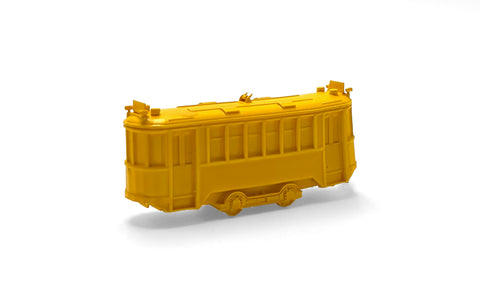 Miniatura de tranvía en 3D