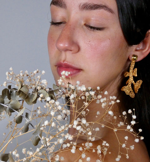 Brincos Ecos Reais da Cristina Nuño - Tamanho M