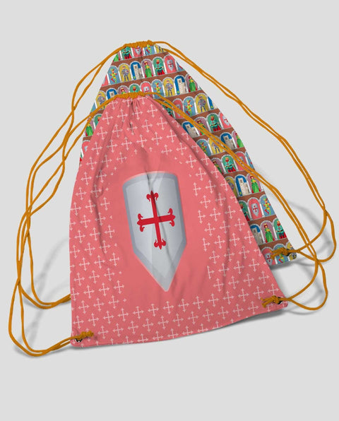 String Bag Medieval Shield