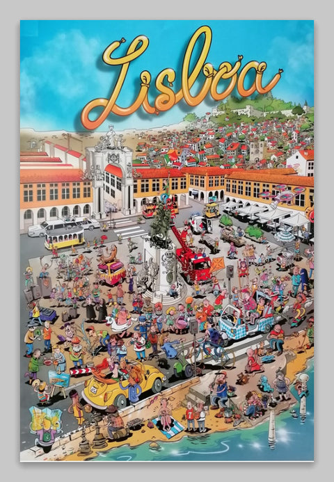 Póster ilustración Lisboa