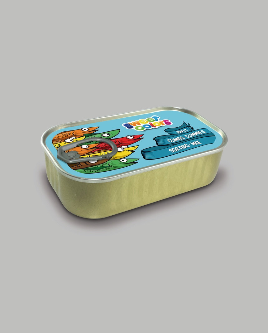 Tin Can with Gummies Sardines