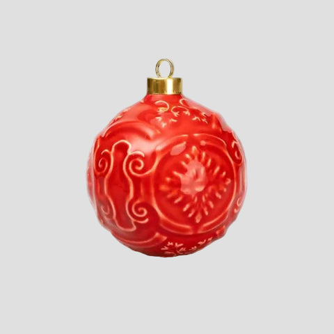Bola decorativa navideña - ROJA