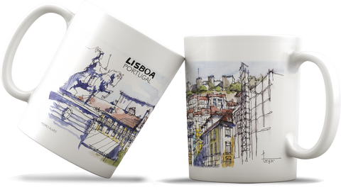 Caneca de cerâmica