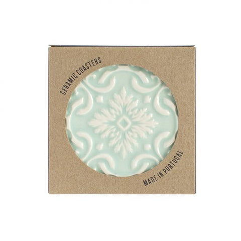 2 Coasters Ceramic Set