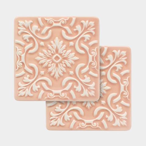 2 Coasters Ceramic Set