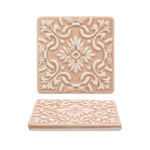 2 Coasters Ceramic Set