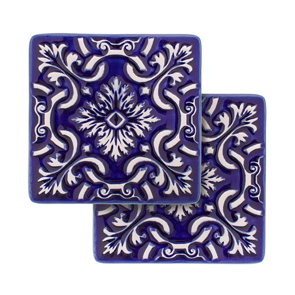 2 Coasters Ceramic Set