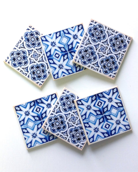 Posavasos de Madera Azulejos